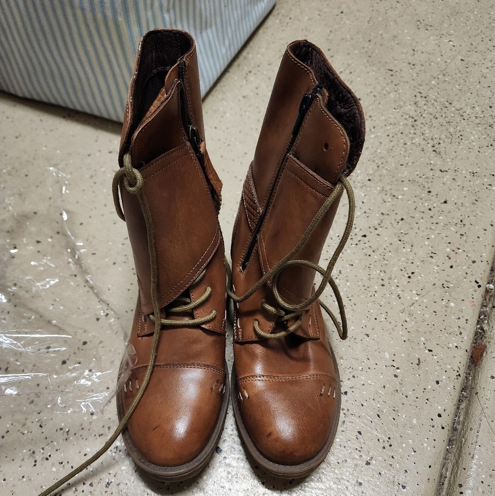 Roan Brown Leather Women's Boots